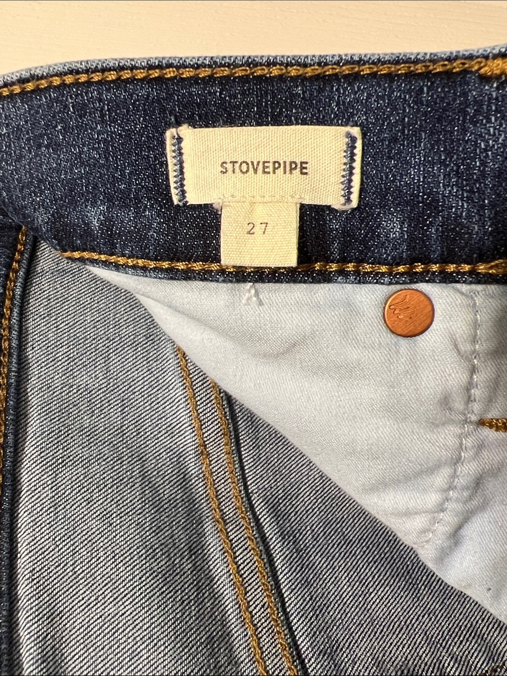Madewell Stovepipe Jeans - Antoine Wash - Size 27 - Picture 9 of 11